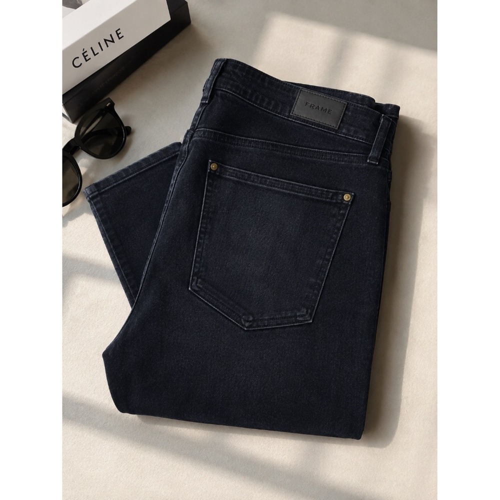 FRAME Le High Skinny Jeans Size 32 Dark Wash High Rise Premium Denim